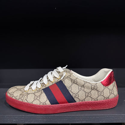 Gucci Ace GG Supreme Sneakers (9.5)