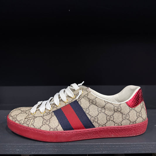 Gucci Ace GG Supreme Sneakers (9.5)