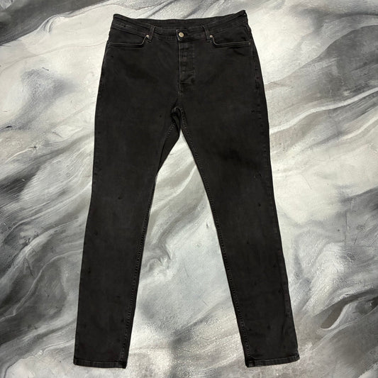 Ksubi Slightly Faded Black Plain Jean (38)