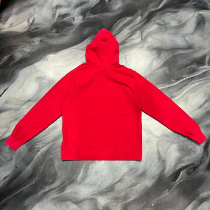 Bape Red/White Logo Pullover Hoodie (2XL)