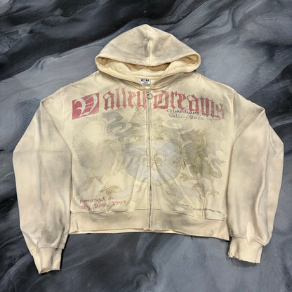 Vale Forever Cream Guardian Zip-Up Hoodie (L)