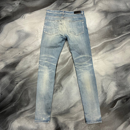 Amiri Light Blue/Pink Tie Dye Trasher Jean (34)