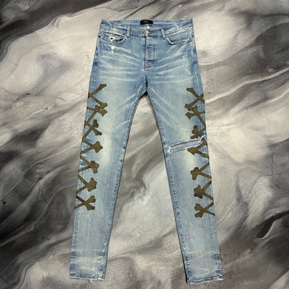 Amiri Indigo/Green Bones Jean (32)