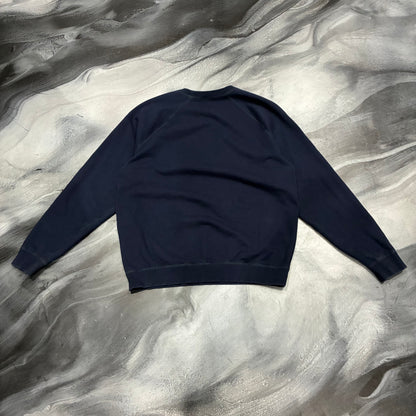 Celine Navy Collegiate Logo Crewneck (L)