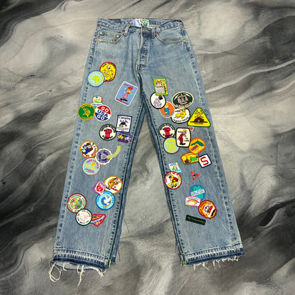 BWA Recycled Patches Light Blue Jean (32)