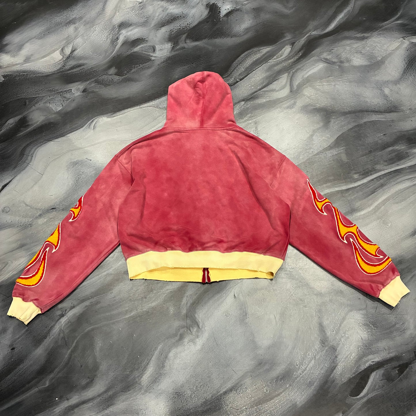 Vale Red Valley Flames Zip Up Hoodie (L)