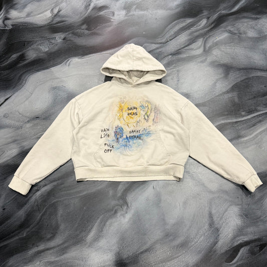 Saint Vanity Cream Fuck Off Hoodie (XL)