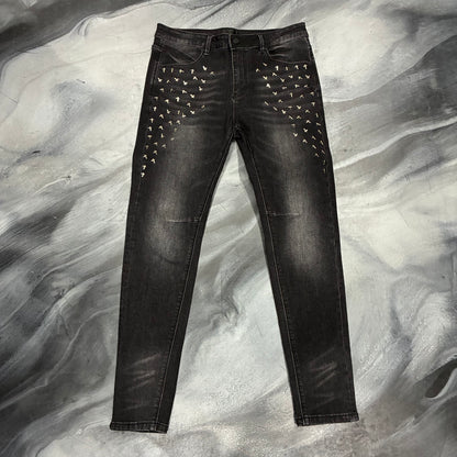 RTA Black/Silver Crosses Jean (32)