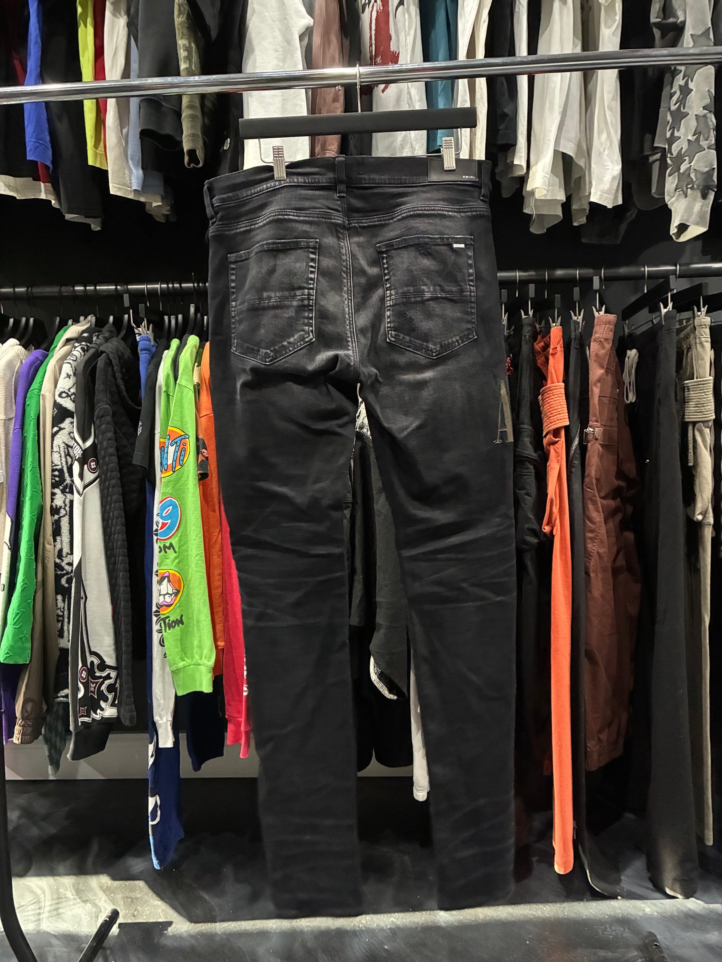 Amiri Faded Black Camo Core Logo Jean (36)