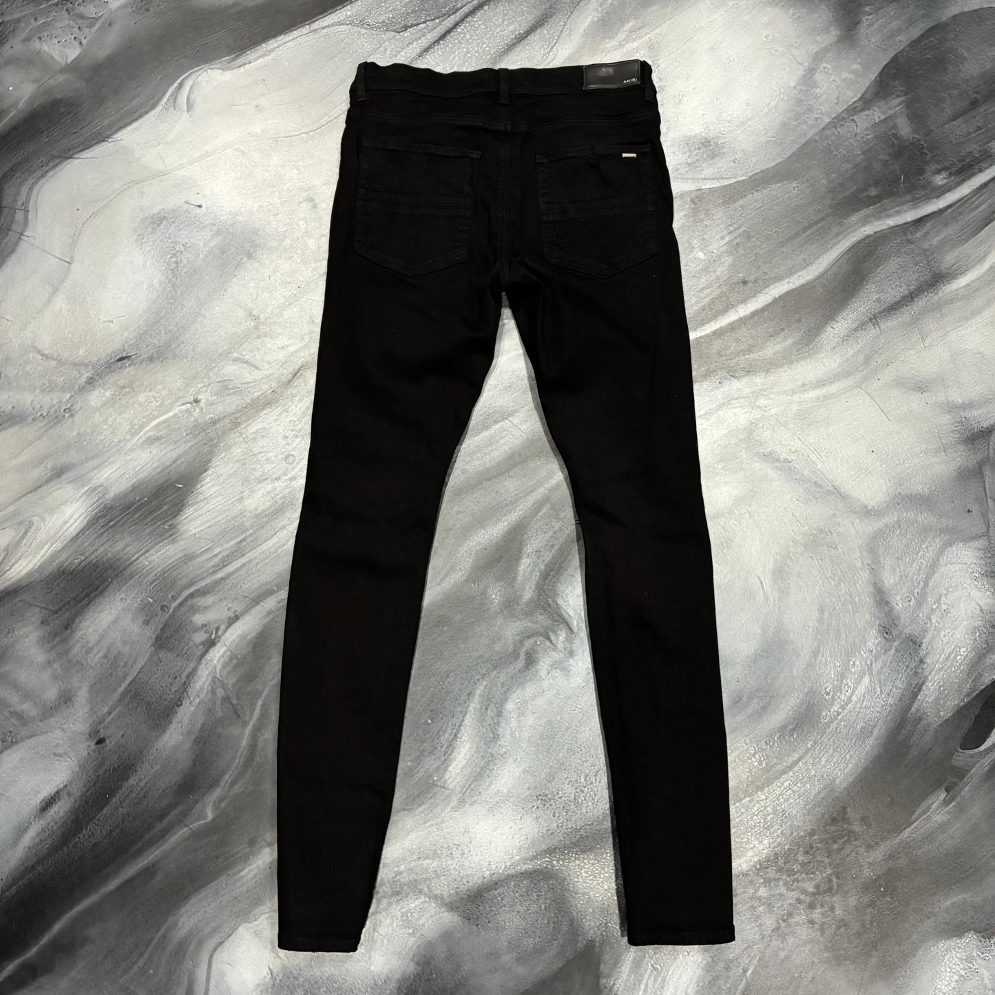 Amiri Black Plain Skinny Jean (34)