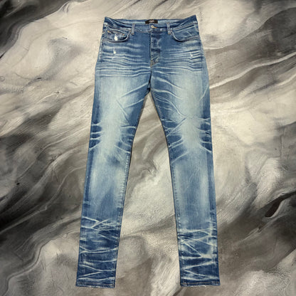 Amiri Honeycomb Indigo Stack Jean (36)