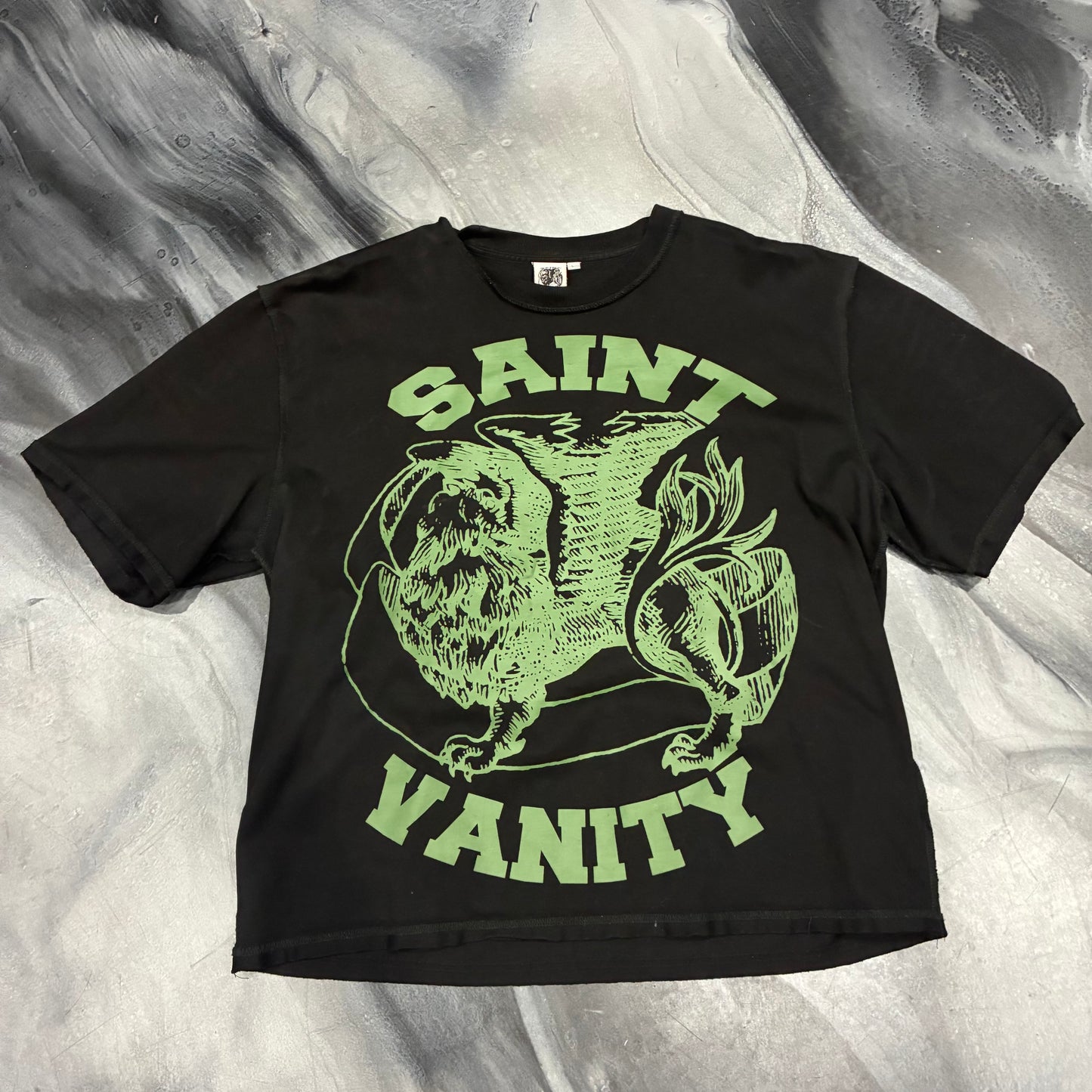 Saint Vanity Black/Green Griffin Tee (L)