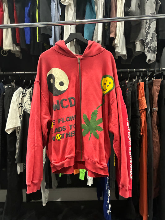 CPFM Red WCD Zip Up Hoodie (XL)