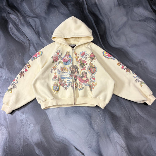Righteous Cream Risen King Zip Up (M)