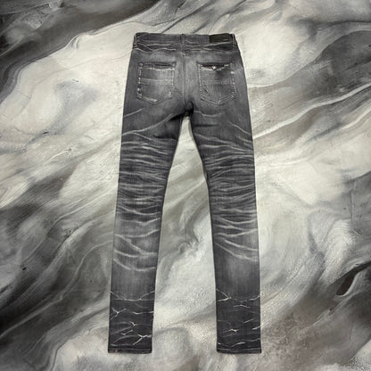 Amiri Black & Grey/Black Patch MX1 Jean (30)
