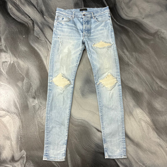 Amiri Light Blue/White Patch MX1 Jean (34)
