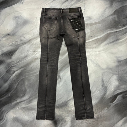 RTA Faded Black Distressed Jean (30)