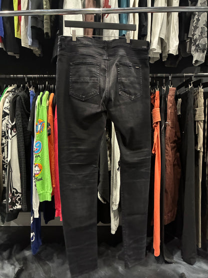 Amiri Aged Black/Green Plaid Patch MX1 Jean (38)