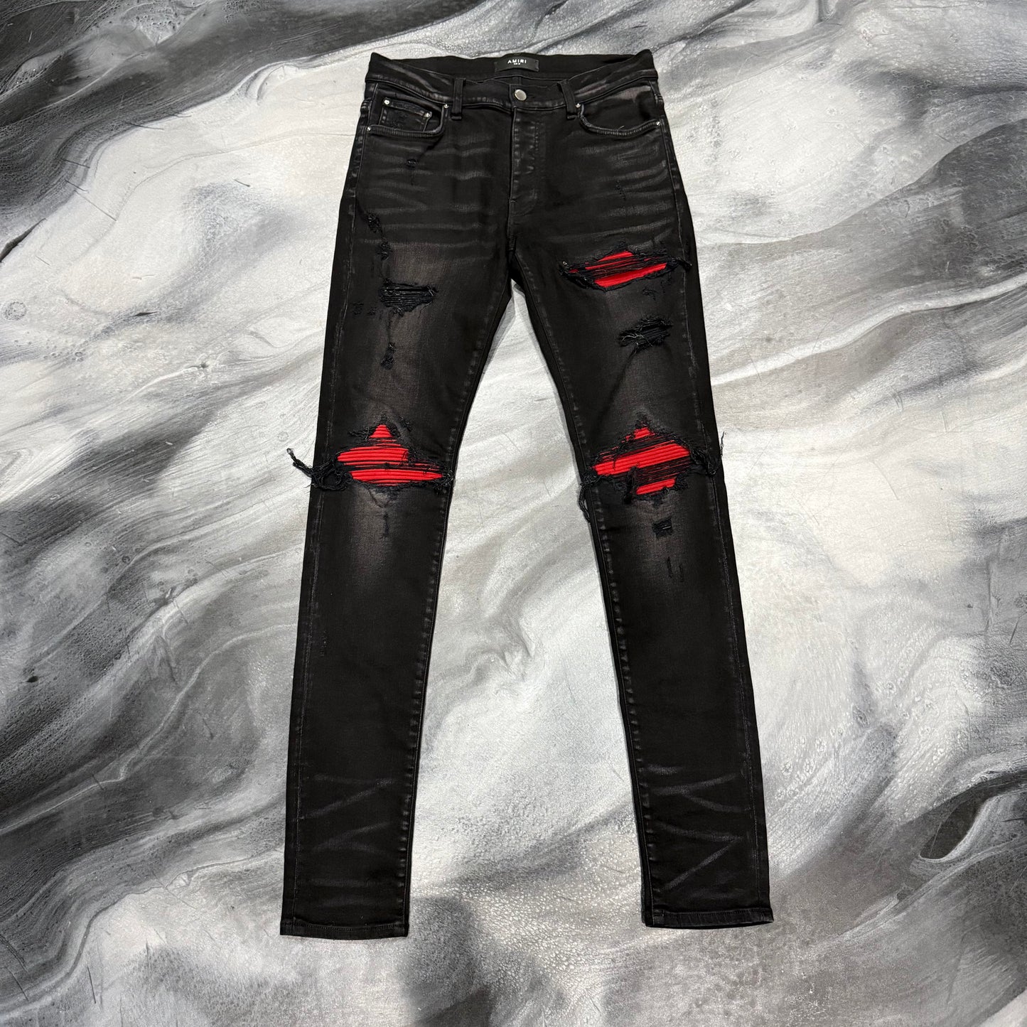 Amiri Black/Red Patch MX1 Jean (31)