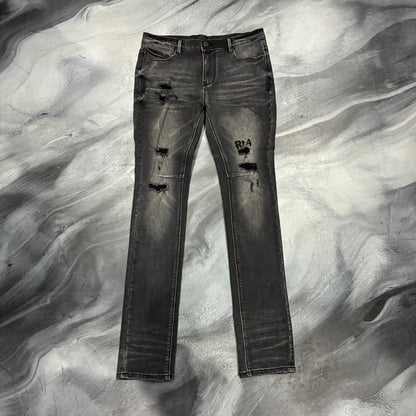 RTA Faded Black Distressed Jean (30)
