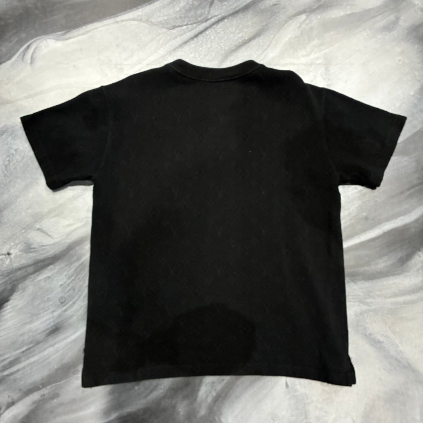 Louis V. Black Mongram Pocket Tee (S)