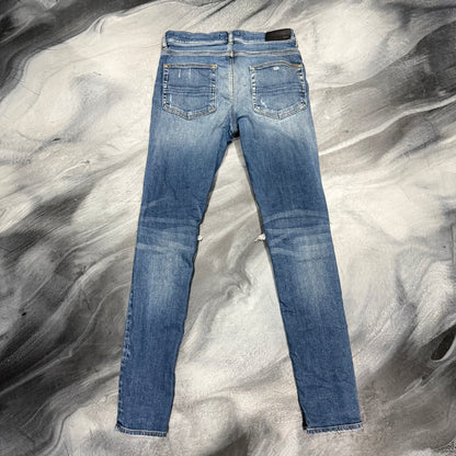 Amiri Dark Blue/Orange Patch Jean (32)