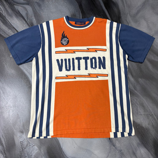 Louis V. Orange/Navy/Cream SS24 Tee (2XL)