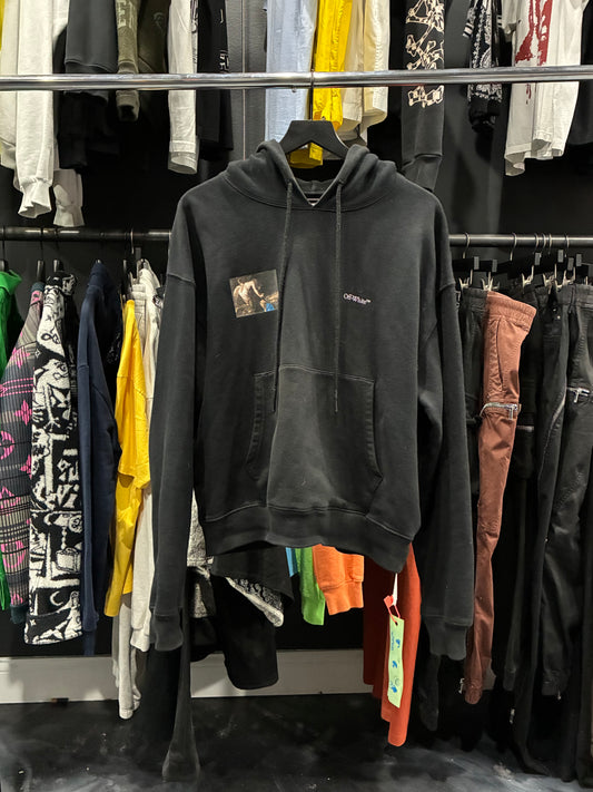Off White Black Caravaggio Painting Hoodie (M)