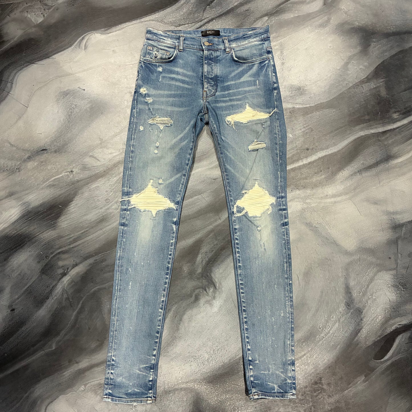 Amiri Dark Blue/White Patch Jean (30)