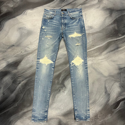 Amiri Dark Blue/White Patch Jean (30)
