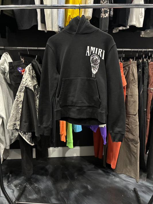 Amiri black Wisdom ball hoodie (S)