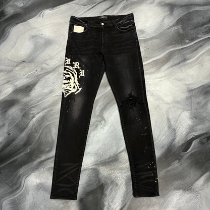 Amiri Black/Cream Reaper Logo Logo (36)