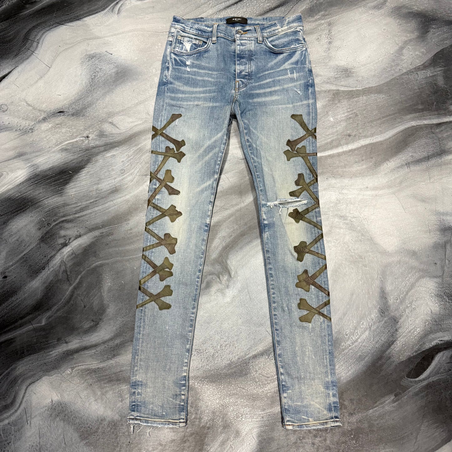 Amiri Indigo/Green Bones Jean (30)
