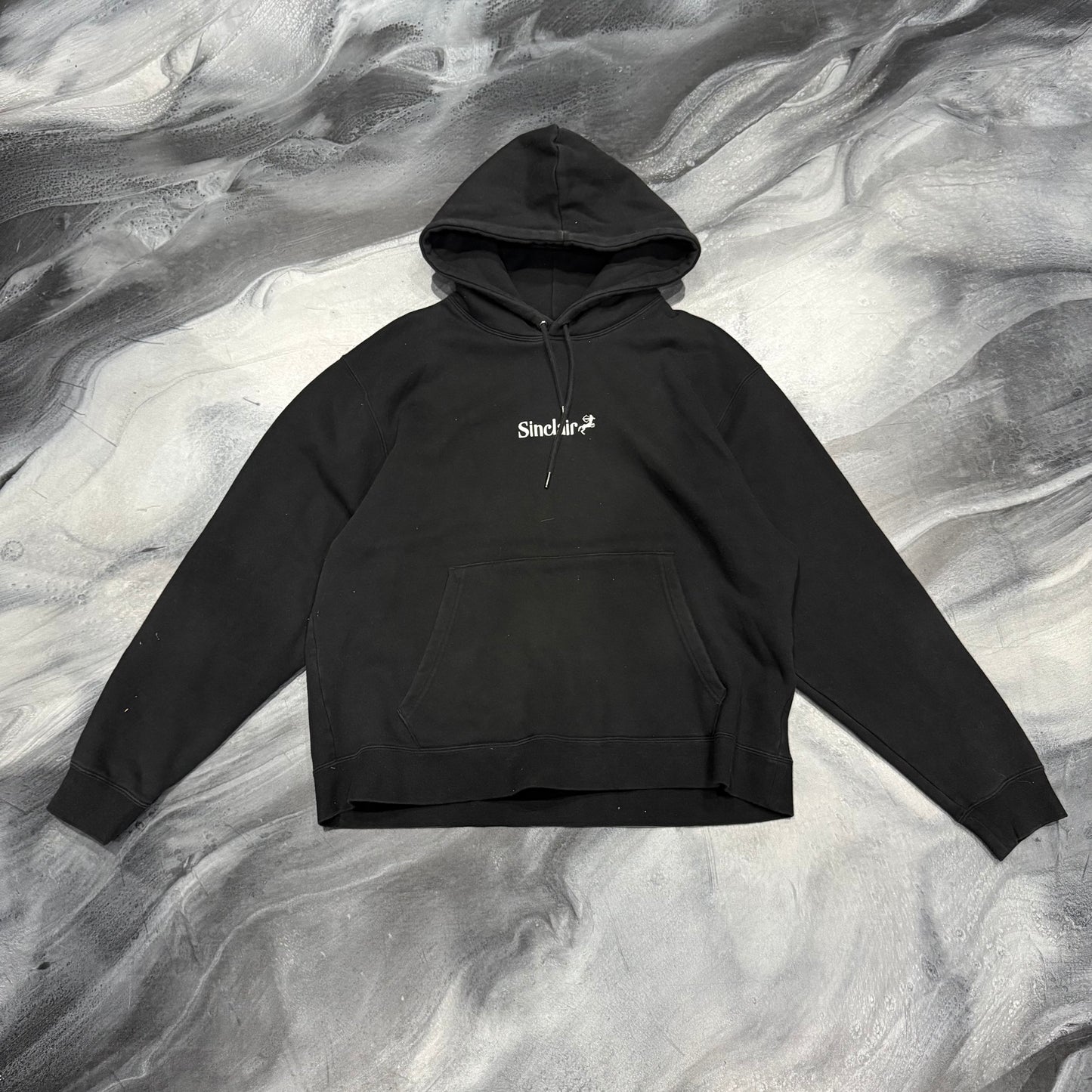 Sinclair Black/White Logo Pullover Hoodie (XL)