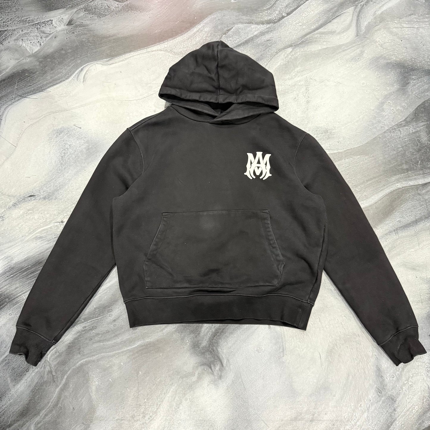 Amiri Black/White Logo Hoodie