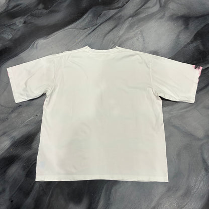 Marni White/Pink Paint Graphic Tee (XL)