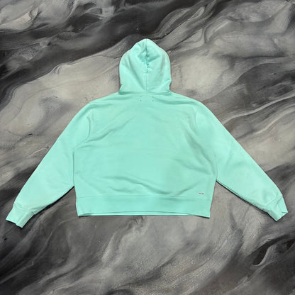 Amiri Turquoise Logo Pullover Hoodie (L)