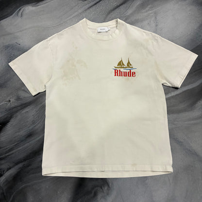 Rhude Cream Monaco Tee (XS)