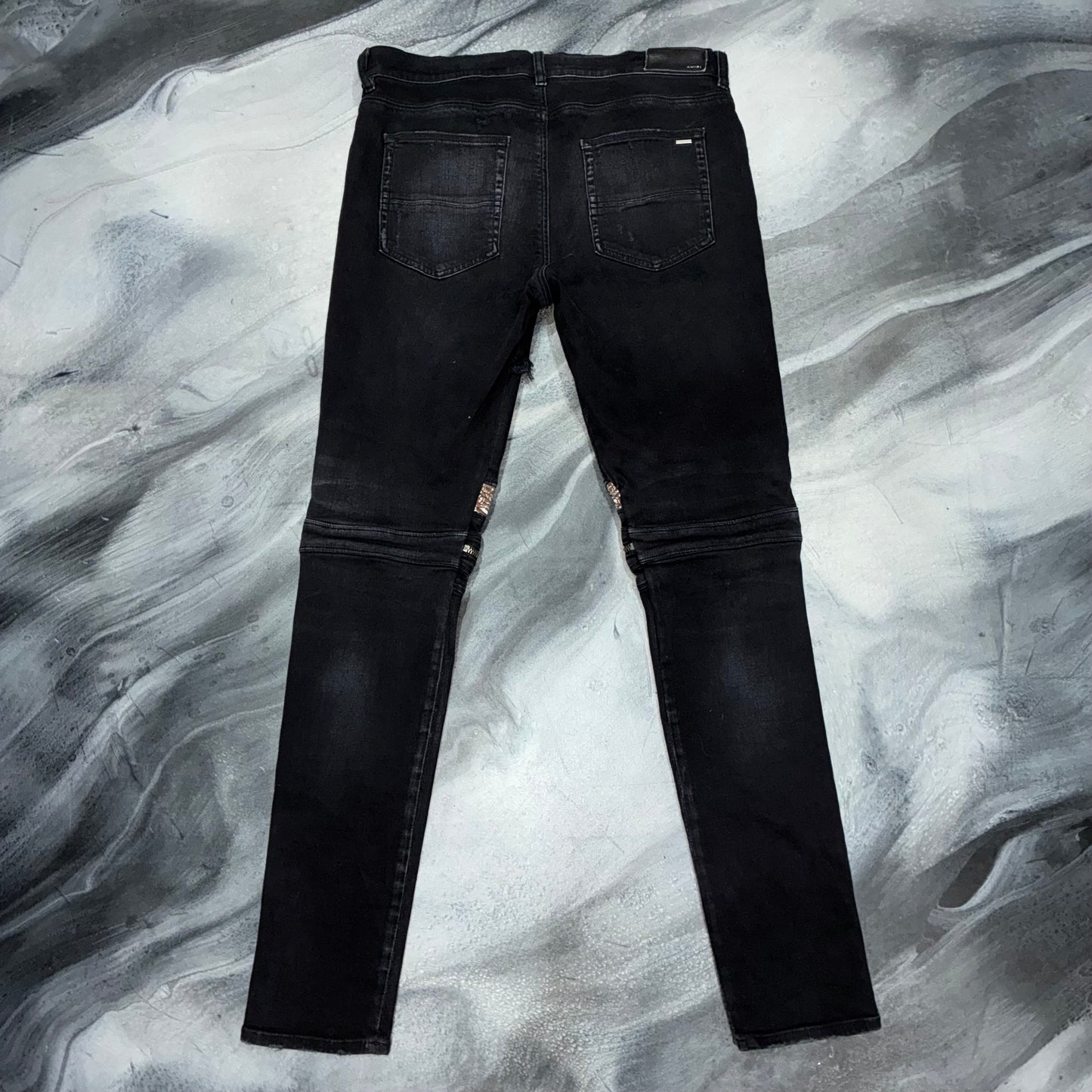 Amiri Black/Brown Paisley Patch MX2 Jean (31)