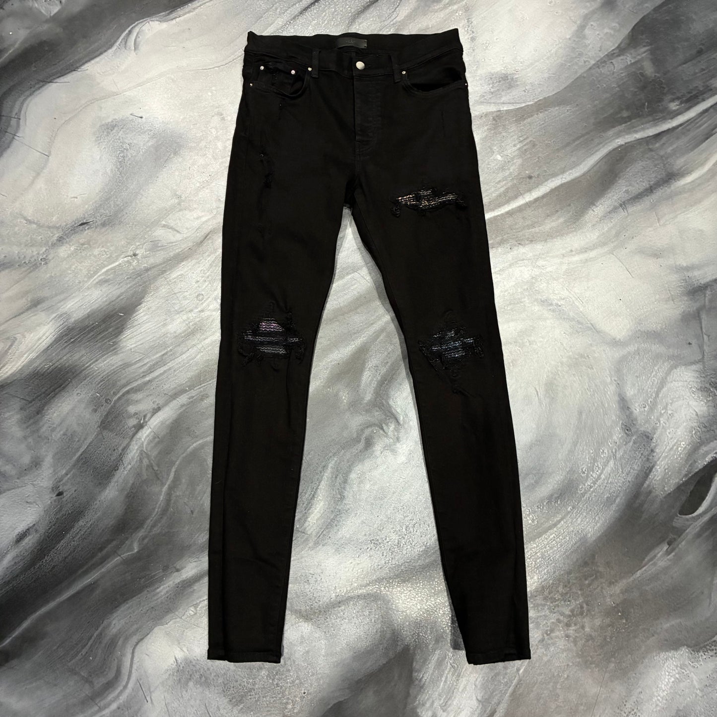 Amiri Black/Rainbow Bandana MX1 Jean (33)