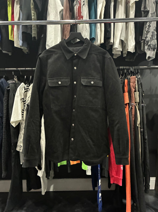 Rick Owens Black Button Up Longsleeve Shirt