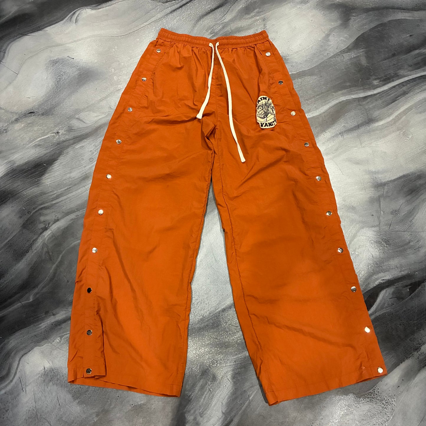 Saint Vanity Orange Nylon Pants (XL)
