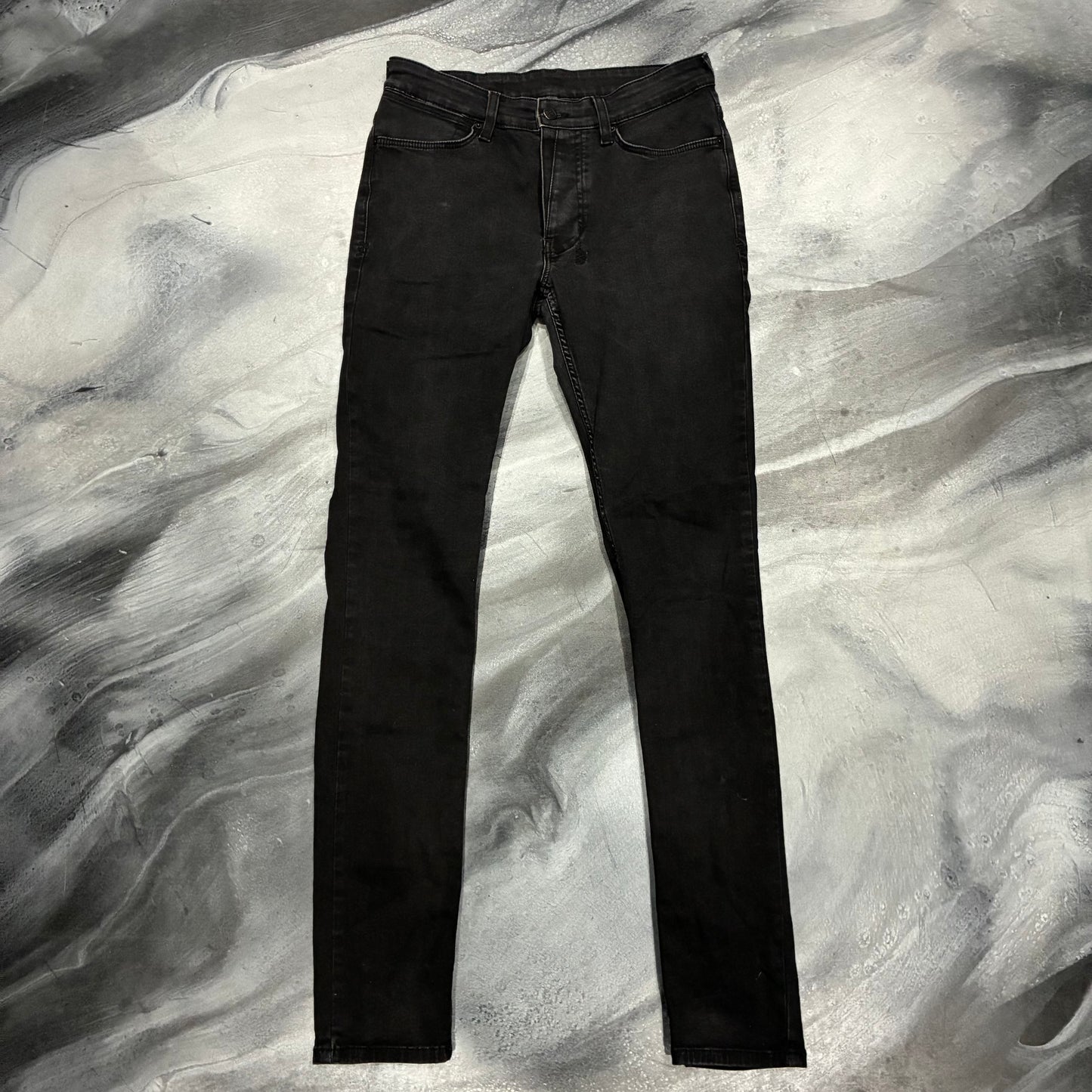 Ksubi Plain Faded Black Skinny Jean (30)
