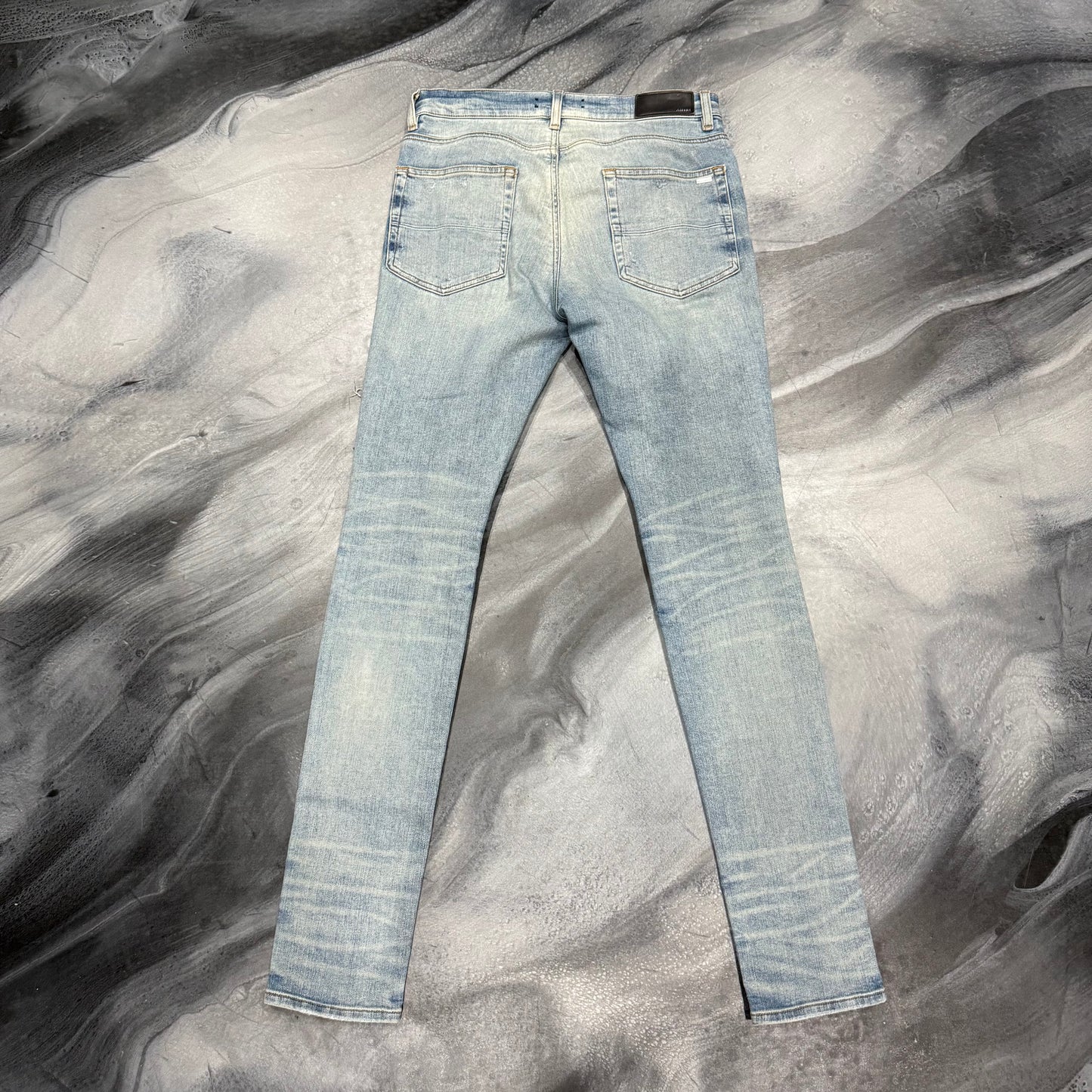Amiri Dark Blue/Antique Art Patch Jean (34)
