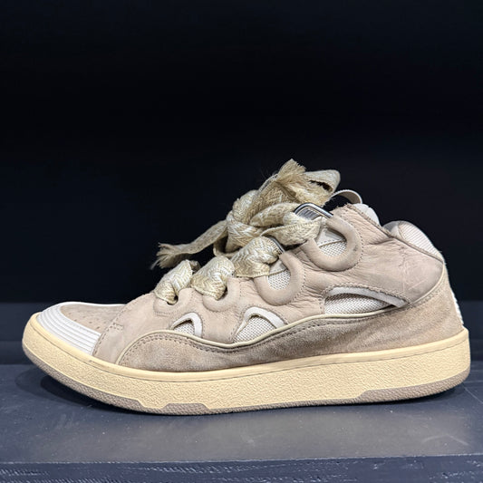 Lanvin Cream/Tan Curb Sneaker (47)
