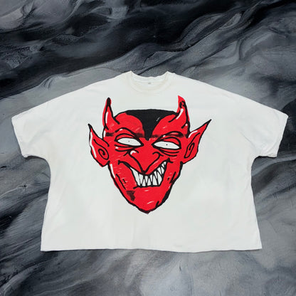 Billionaire Studios White/Red Devil Tee (XL)