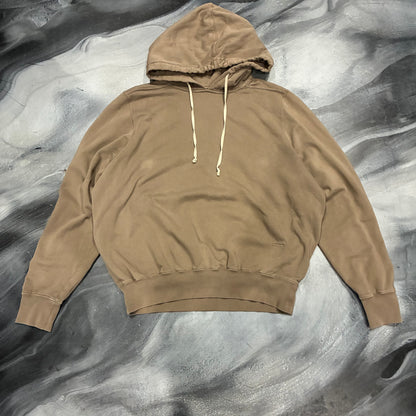 Rick Owen’s Brown Plain Pullover Hoodie (S)