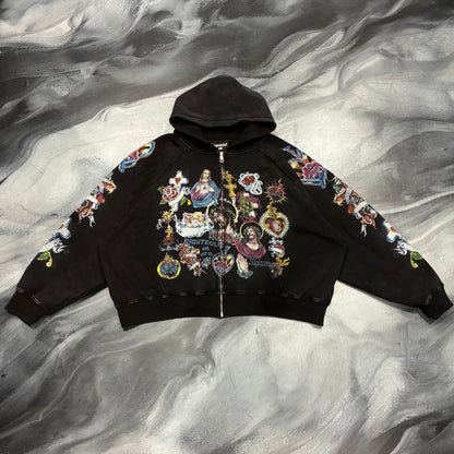 Righteous Black Risen King Zip Up (L)