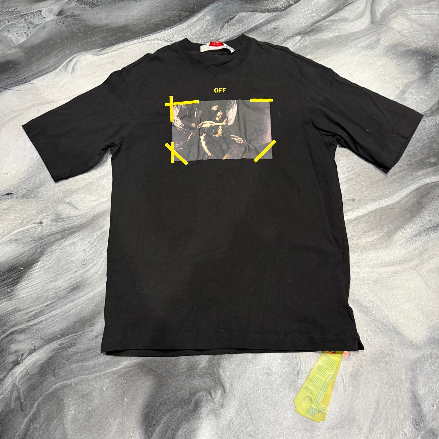 Off White Black Caravaggio Mercy Tee (L)