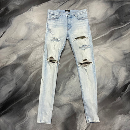 Amiri Light Blue/Camo Patch Jean (36)